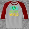 Raglan 3/4 Roundneck Shirt (Gray Body) Thumbnail
