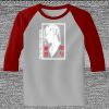 Raglan 3/4 Roundneck Shirt (Gray Body) Thumbnail