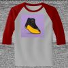 Raglan 3/4 Roundneck Shirt (Gray Body) Thumbnail