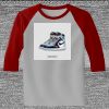 Raglan 3/4 Roundneck Shirt (Gray Body) Thumbnail