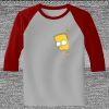 Raglan 3/4 Roundneck Shirt (Gray Body) Thumbnail