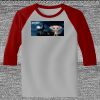 Raglan 3/4 Roundneck Shirt (Gray Body) Thumbnail