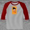 Raglan 3/4 Roundneck Shirt (Gray Body) Thumbnail