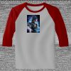 Raglan 3/4 Roundneck Shirt (Gray Body) Thumbnail