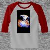 Raglan 3/4 Roundneck Shirt (Gray Body) Thumbnail