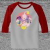 Raglan 3/4 Roundneck Shirt (Gray Body) Thumbnail