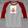 Raglan 3/4 Roundneck Shirt (Gray Body) Thumbnail