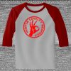 Raglan 3/4 Roundneck Shirt (Gray Body) Thumbnail
