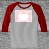 Raglan 3/4 Roundneck Shirt (Gray Body) Thumbnail