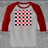 Raglan 3/4 Roundneck Shirt (Gray Body) Thumbnail