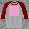 Raglan 3/4 Roundneck Shirt (Gray Body) Thumbnail