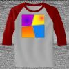 Raglan 3/4 Roundneck Shirt (Gray Body) Thumbnail