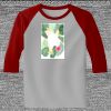 Raglan 3/4 Roundneck Shirt (Gray Body) Thumbnail