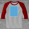 Raglan 3/4 Roundneck Shirt (Gray Body) Thumbnail
