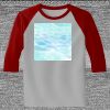 Raglan 3/4 Roundneck Shirt (Gray Body) Thumbnail