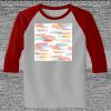 Raglan 3/4 Roundneck Shirt (Gray Body) Thumbnail