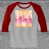Raglan 3/4 Roundneck Shirt (Gray Body) Thumbnail