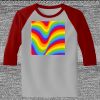 Raglan 3/4 Roundneck Shirt (Gray Body) Thumbnail