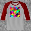 Raglan 3/4 Roundneck Shirt (Gray Body) Thumbnail
