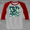 Raglan 3/4 Roundneck Shirt (Gray Body) Thumbnail