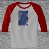 Raglan 3/4 Roundneck Shirt (Gray Body) Thumbnail