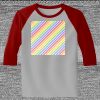 Raglan 3/4 Roundneck Shirt (Gray Body) Thumbnail