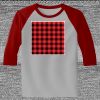 Raglan 3/4 Roundneck Shirt (Gray Body) Thumbnail