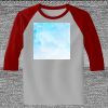Raglan 3/4 Roundneck Shirt (Gray Body) Thumbnail