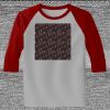 Raglan 3/4 Roundneck Shirt (Gray Body) Thumbnail