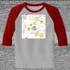 Raglan 3/4 Roundneck Shirt (Gray Body) Thumbnail