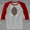 Raglan 3/4 Roundneck Shirt (Gray Body) Thumbnail