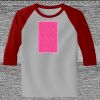 Raglan 3/4 Roundneck Shirt (Gray Body) Thumbnail