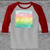 Raglan 3/4 Roundneck Shirt (Gray Body) Thumbnail