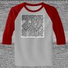 Raglan 3/4 Roundneck Shirt (Gray Body) Thumbnail