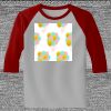 Raglan 3/4 Roundneck Shirt (Gray Body) Thumbnail