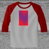Raglan 3/4 Roundneck Shirt (Gray Body) Thumbnail