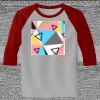 Raglan 3/4 Roundneck Shirt (Gray Body) Thumbnail