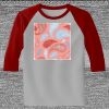 Raglan 3/4 Roundneck Shirt (Gray Body) Thumbnail