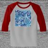 Raglan 3/4 Roundneck Shirt (Gray Body) Thumbnail