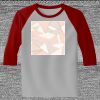 Raglan 3/4 Roundneck Shirt (Gray Body) Thumbnail