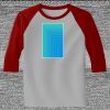 Raglan 3/4 Roundneck Shirt (Gray Body) Thumbnail