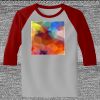 Raglan 3/4 Roundneck Shirt (Gray Body) Thumbnail