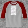 Raglan 3/4 Roundneck Shirt (Gray Body) Thumbnail