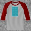 Raglan 3/4 Roundneck Shirt (Gray Body) Thumbnail