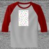 Raglan 3/4 Roundneck Shirt (Gray Body) Thumbnail