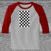 Raglan 3/4 Roundneck Shirt (Gray Body) Thumbnail