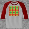 Raglan 3/4 Roundneck Shirt (Gray Body) Thumbnail