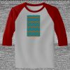 Raglan 3/4 Roundneck Shirt (Gray Body) Thumbnail