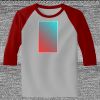 Raglan 3/4 Roundneck Shirt (Gray Body) Thumbnail