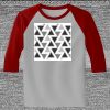 Raglan 3/4 Roundneck Shirt (Gray Body) Thumbnail